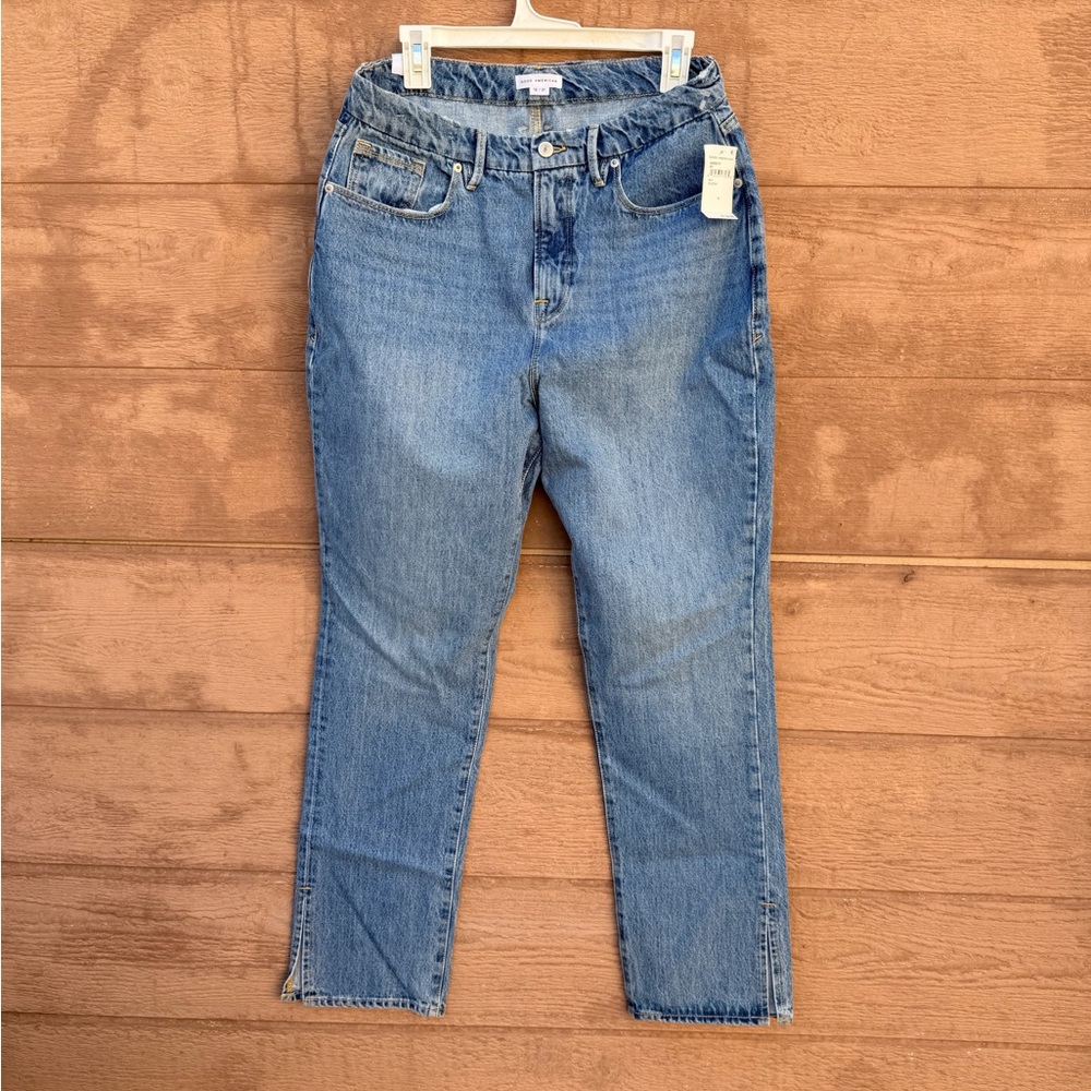 Good American Good Boy straight leg jeans